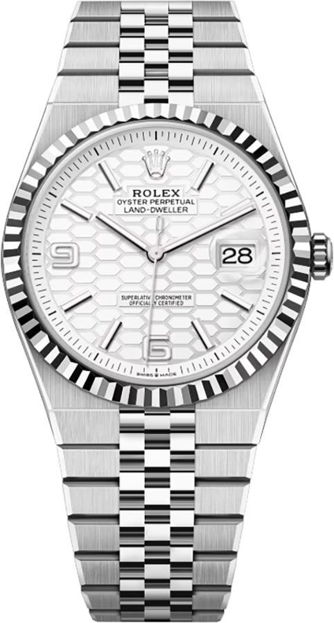 Rolex Land-Dweller 40 Fluted Bezel Jubilee Bracelet Men's Watch 127334-0001