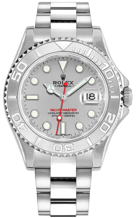 Rolex Yacht-Master 40 Platinum Dial Automatic Men's Watch 16622