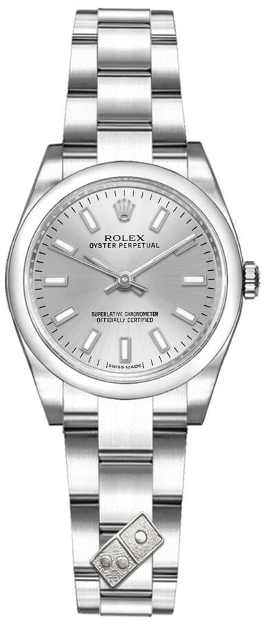 Rolex Oyster Perpetual 26 Luxury Domino's Ladies Watch 176200-0015