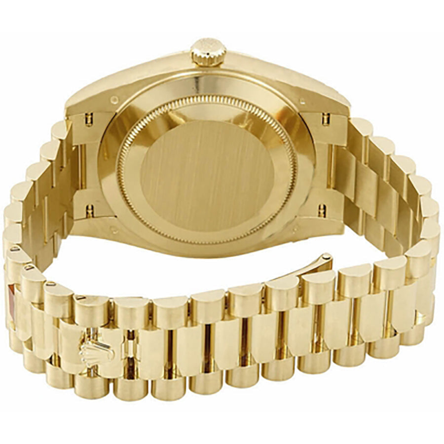 Rolex Day-Date 40 Bright Black Dial Yellow Gold Men's Watch 228238-0067