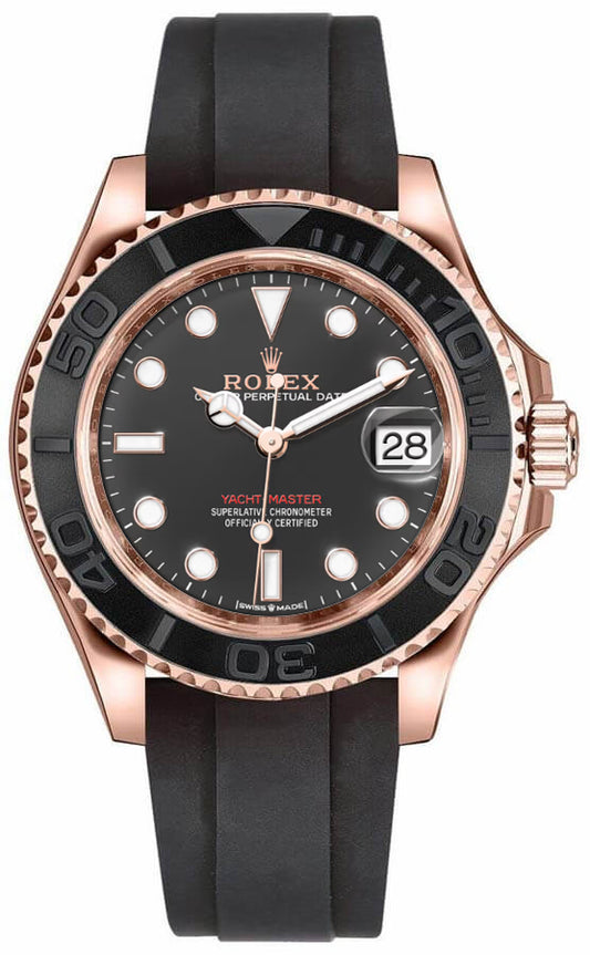Rolex Yacht-Master 37 18k Everose Gold Unisex Luxury Watch 268655-0017