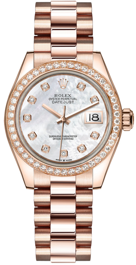 Rolex Datejust 31 White Mother of Pearl Dial Women's Watch 278285RBR-0005