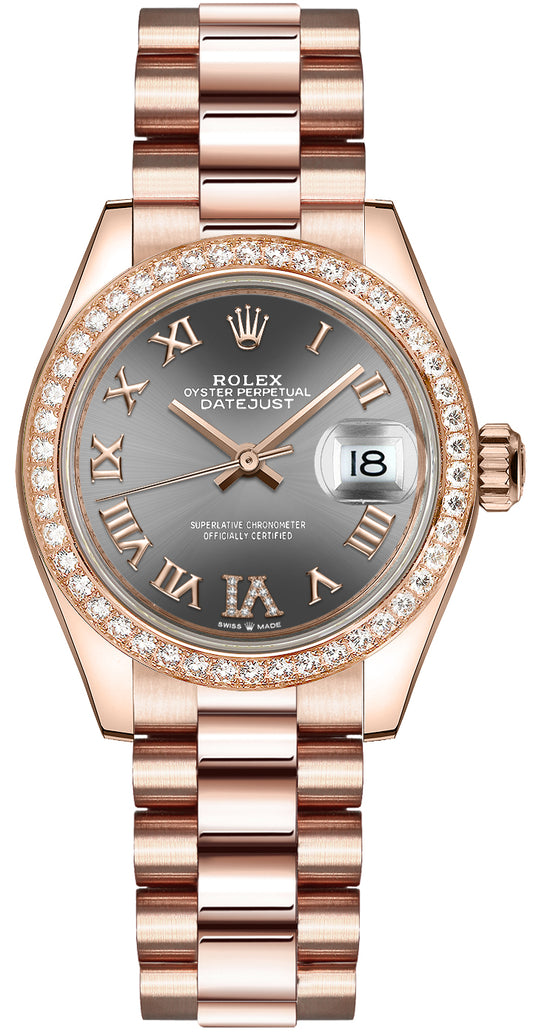 Rolex Datejust 31 Slate Dial Diamonds Women's Watch 278285RBR-0027