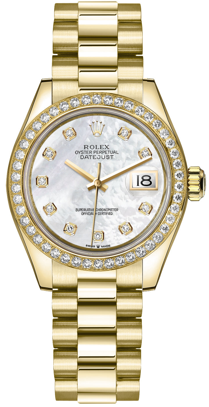 Rolex Datejust 31 White Mother of Pearl Women's Watch 278288RBR-0006