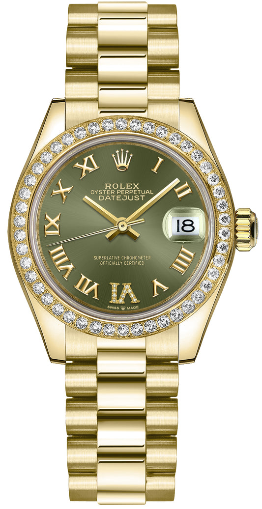 Rolex Datejust 31 Diamond Bezel Automatic Women's Watch 278288RBR-0024