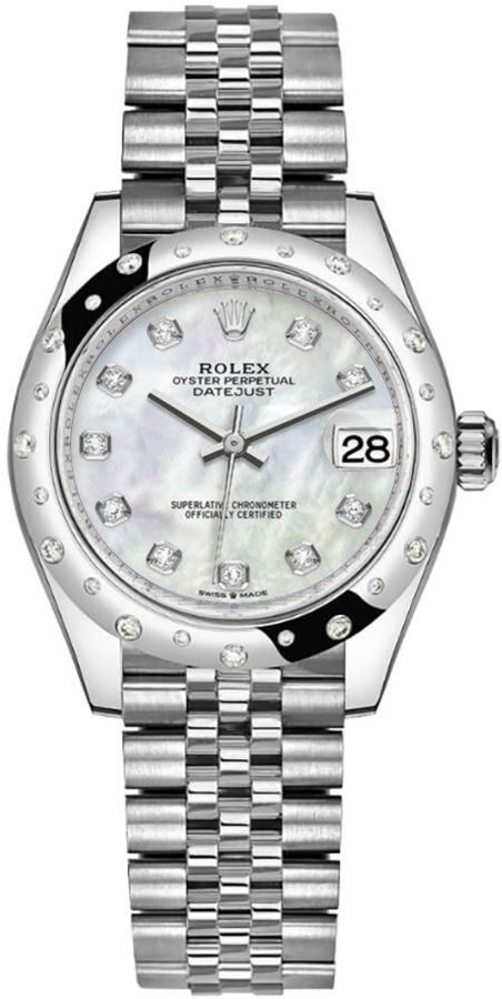 Rolex Datejust 31 White Mother of Pearl Women's Watch 278344RBR-0006