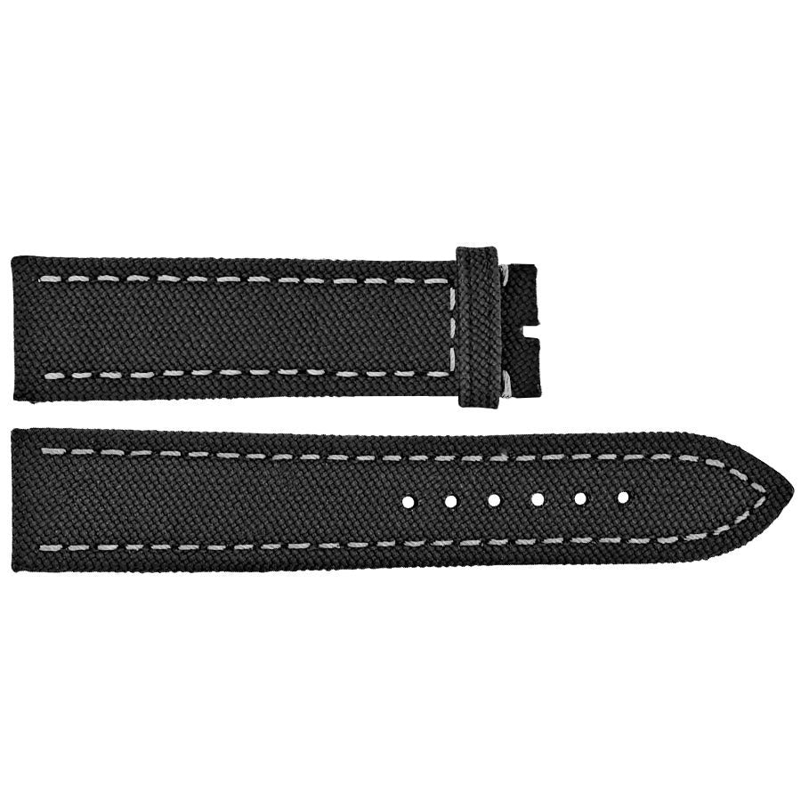 Breitling 22mm Anthracite & Yellow Military Leather Strap 521X