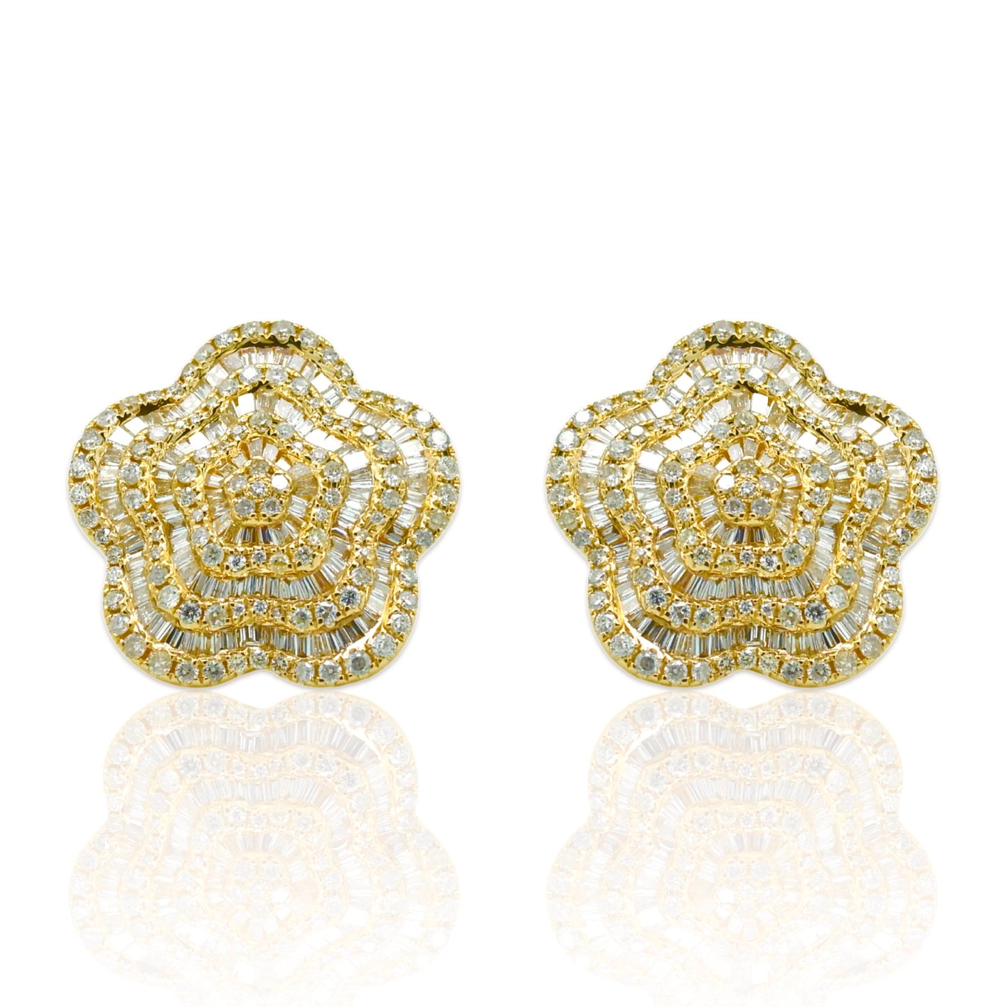 14K Yellow Gold Diamond Earrings (1.10 Ct. Tw.)