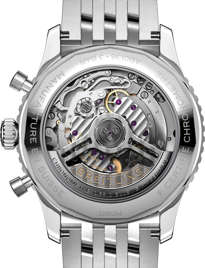 Breitling Navitimer B01 Chronograph 43 Green Dial Men's Watch AB0138241L1A1