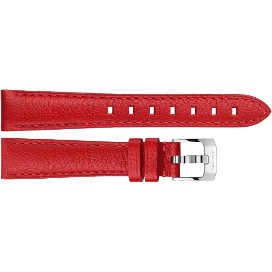 Tag Heuer Formula 1 16mm Red Leather Strap BC0929