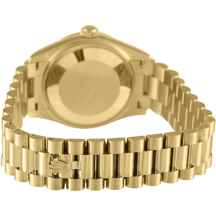 Rolex Day-Date 41 Champagne Diamond Dial Gold Men's Watch 218238