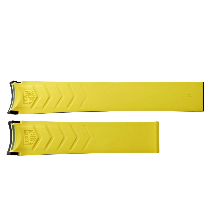 Tag Heuer Aquaracer 20mm Black & Yellow Rubber Strap FT6068