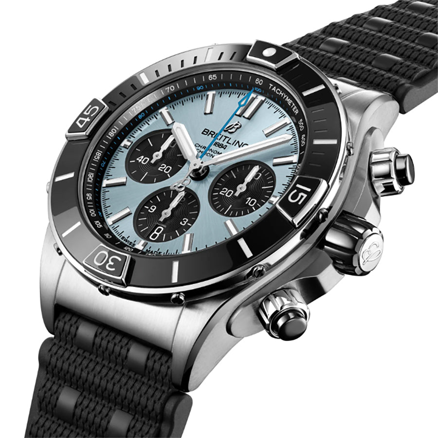 Breitling Super Chronomat B01 44 Blue Dial Men's Watch PB0136251C1S1
