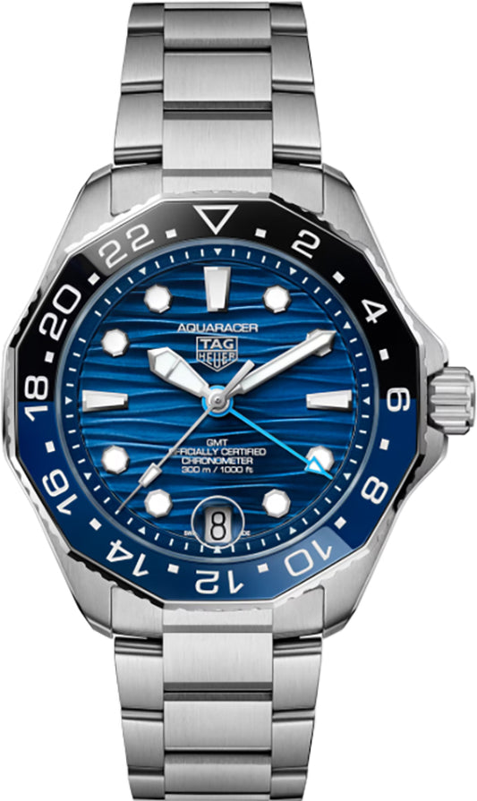 Tag Heuer Aquaracer GMT Blue Dial Chronometer Men's Watch WBP5114.BA0013