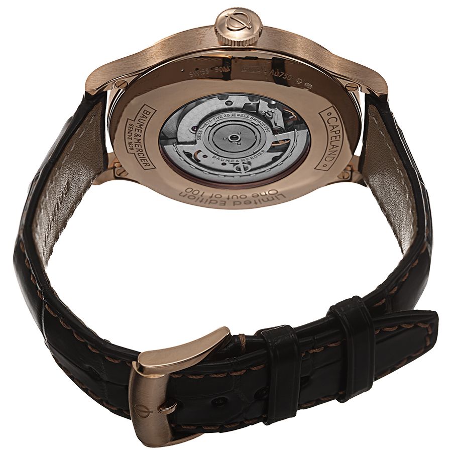 Baume & Mercier Capeland Brown Dial Men's Automatic Watch 10136