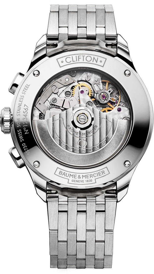 Baume & Mercier Clifton Black Dial Steel Men's Watch 10212