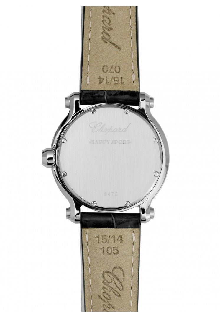 Chopard Happy Sport White Diamond Women's Watch 278475-3001