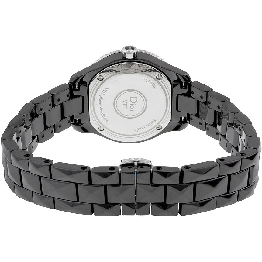 Christian Dior VIII Black Dial & Diamond Women's Dress Watch CD1221E5C001