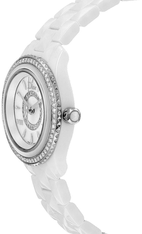 Christian Dior VIII White Pearl & Diamond Dial Women's Watch CD1221E6C001