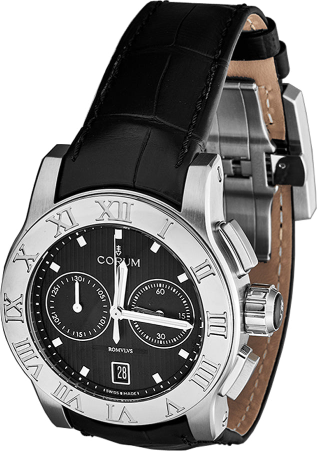 Corum Romvlvs Chronograph Black Dial Men's Watch R984/03549