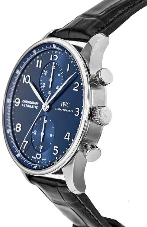 IWC Portugieser Classic Blue Dial Chronograph Men's Watch IW371491
