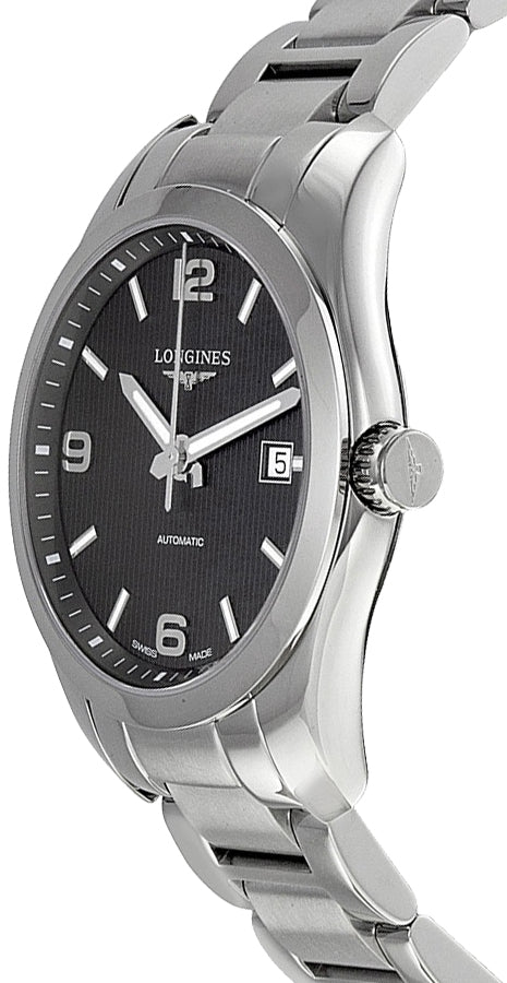 Longines Conquest Classic Black Dial Men's Dress Watch L2.785.4.56.6