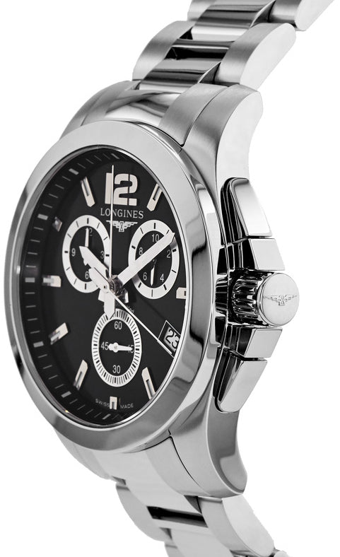 Longines Conquest Black Dial Men's Watch L3.660.4.56.6