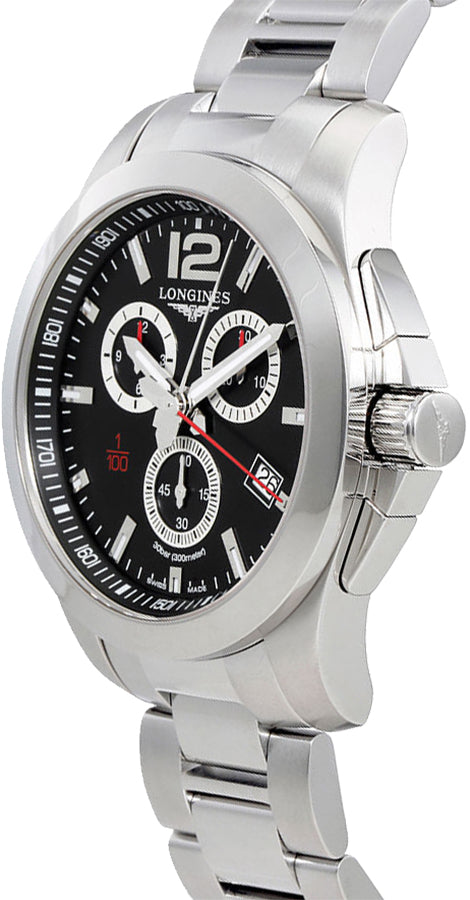 Longines Conquest Men's Quartz Chrono Sports Watch L3.800.4.56.6
