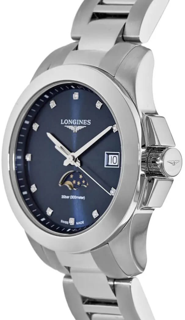 Longines Conquest Moon Phase Women's Watch L3.380.4.97.6