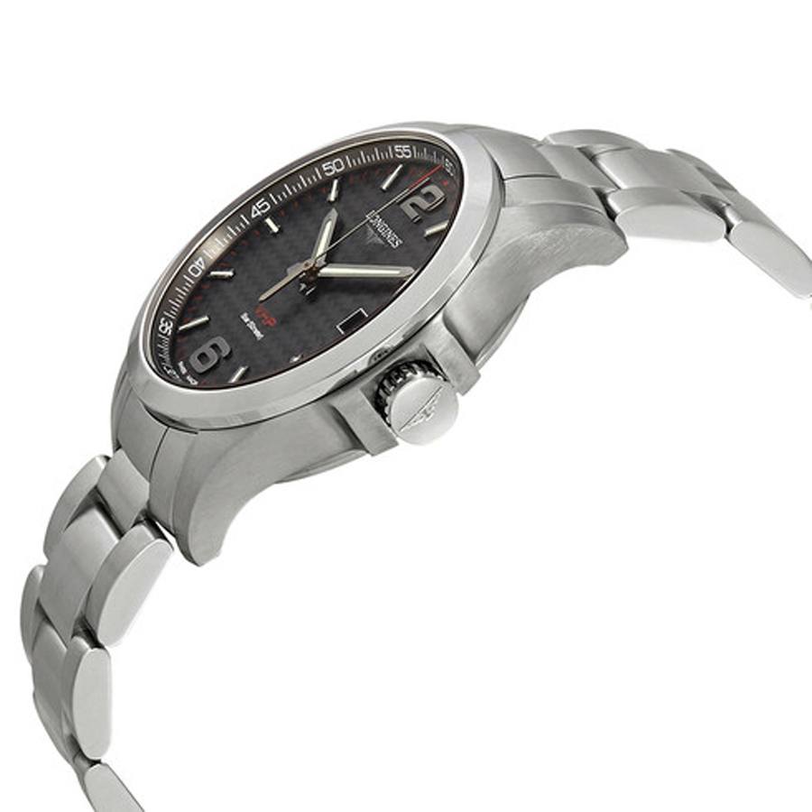 Longines Conquest V.H.P. Black Carbon Dial Men's Watch L3.716.4.66.6