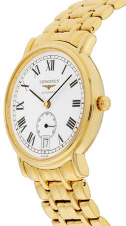 Longines Presence Automatic Yellow Gold Tone Luxury Watch L4.804.2.11.8