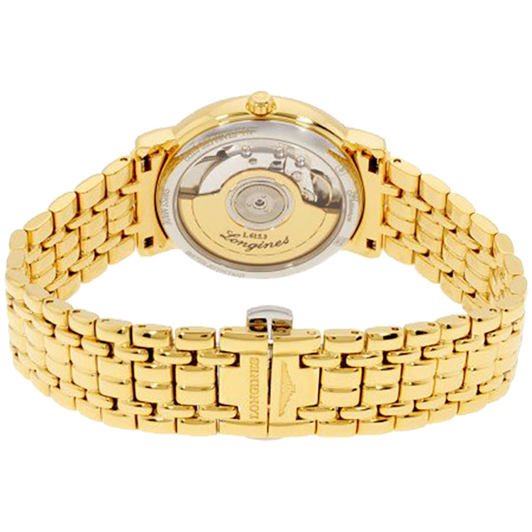 Longines Presence Automatic Yellow Gold Tone Luxury Watch L4.804.2.11.8