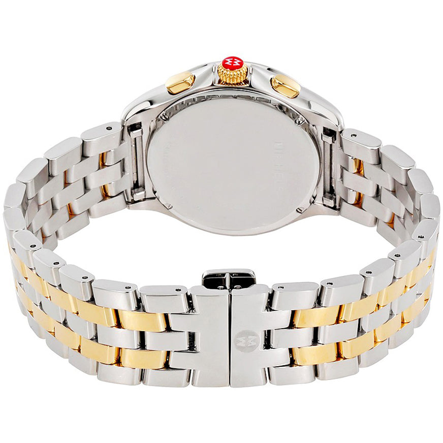 Michele Belmore Chrono Silver & Diamond Dial Ladies Watch MWW29B000006
