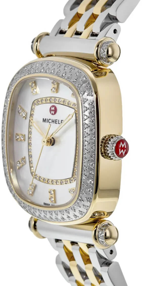 Michele Caber Isle Two-tone 18k Gold Diamond Women's Watch MWW16C000033