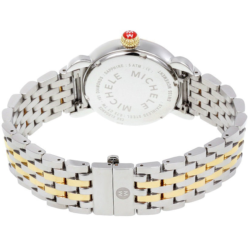 Michele CSX Elegance Yellow Gold & Stainless With Diamonds Ladies Watch MWW03T000042