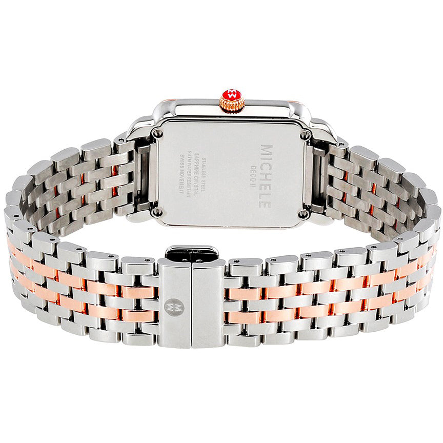 Michele Deco II Mid Two-Tone Rose Gold Women's Watch MWW06I000012