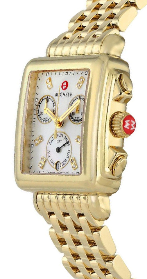 Michele Deco Diamond Gold Women's Watch MWW06P000016