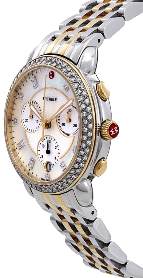 Michele Sidney Women's Diamond Bezel Watch MWW30A000005