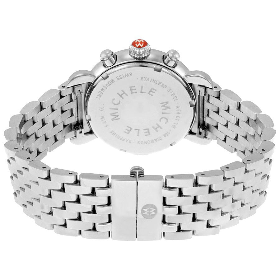 Michele Signature CSX-36 Diamond & Pearl White Dial Ladies Watch MWW03M000114