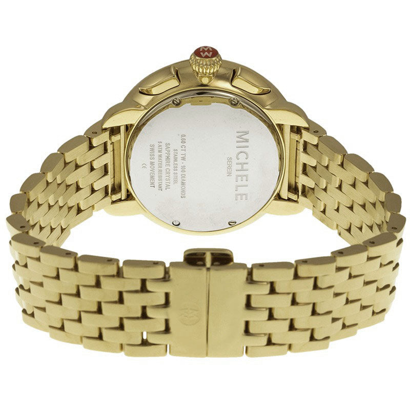 Michele Signature Serein Yellow Gold Women's Watch MWW21A000011
