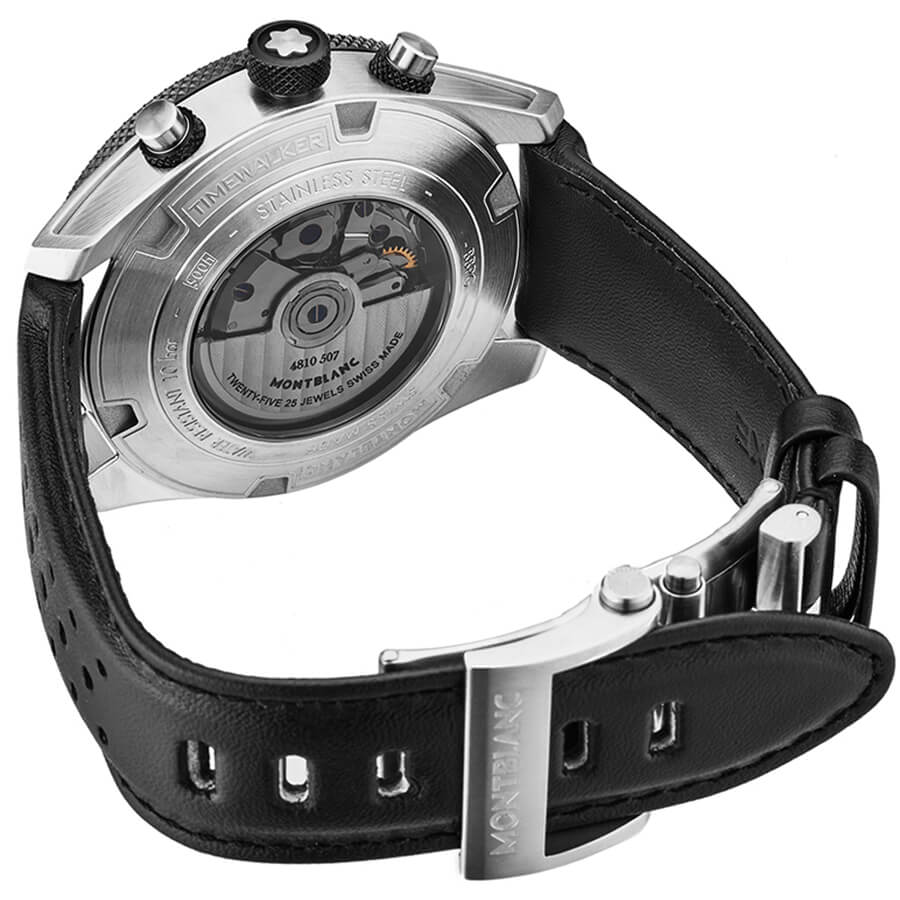 MontBlanc TimeWalker Chronograph Silver Dial Men's Watch 116100