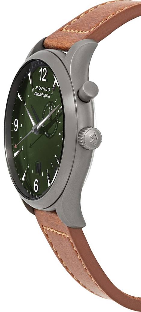 Movado Heritage Military Green Dial Watch 3650018