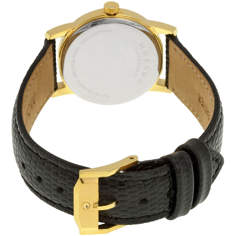 Movado Museum Black Dial & Yellow Gold Women's Watch 2100006