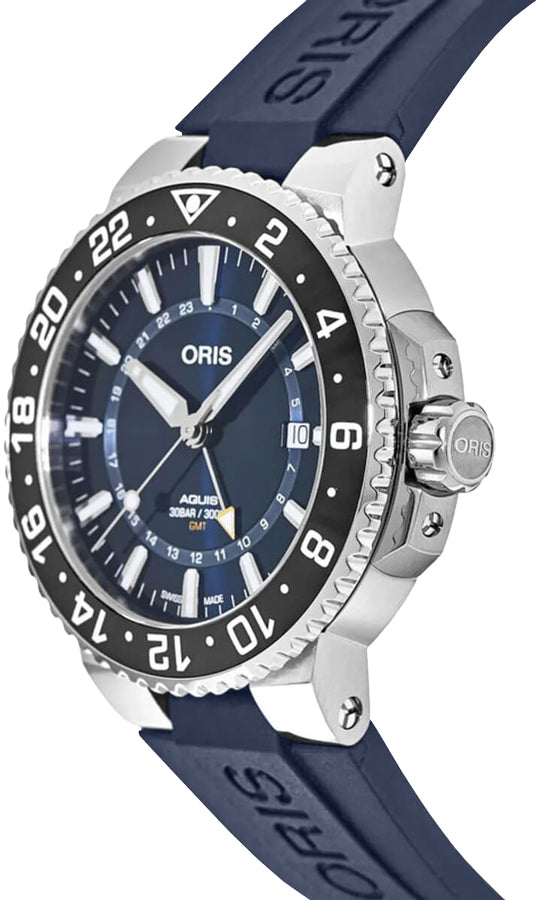 Oris Aquis GMT Date Blue Dial 43.5mm Men's Watch 79877544135RS