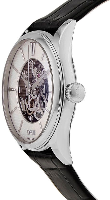 Oris Artelier Skeleton Silver Dial Women's Watch 56077244051LS