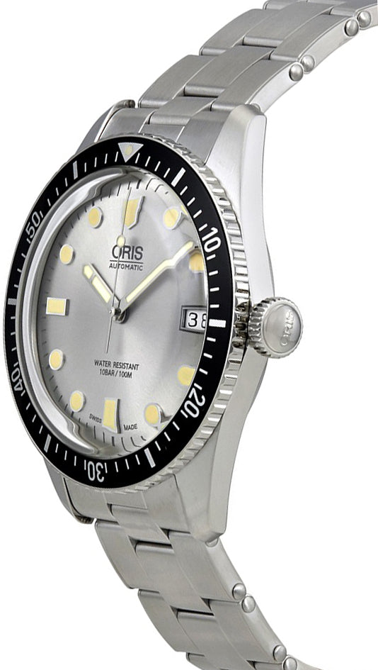 Oris Divers Sixty-Five Silver Dial Men's Watch 73377204051MB