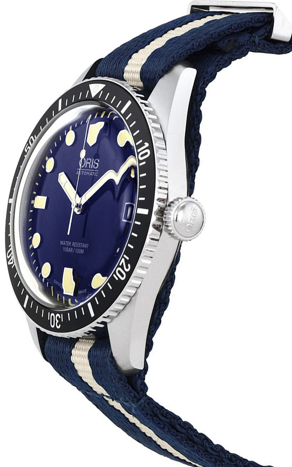 Oris Divers Sixty-Five Blue 42mm Luxury Watch 73377204055FS-WHITE