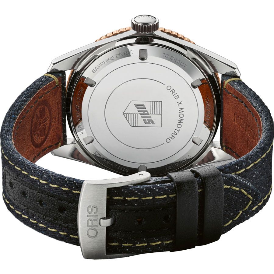 Oris Divers Sixty-Five X Momotaro Jeans Edition 40mm Men's Watch 73377074337FS