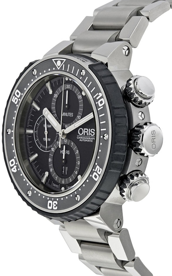 Oris ProDiver Chronograph Titanium Men's Watch 77477277154MB