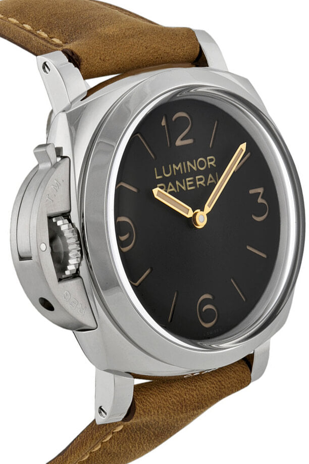 Panerai Luminor Black Dial Left Handed Men's Watch PAM00557